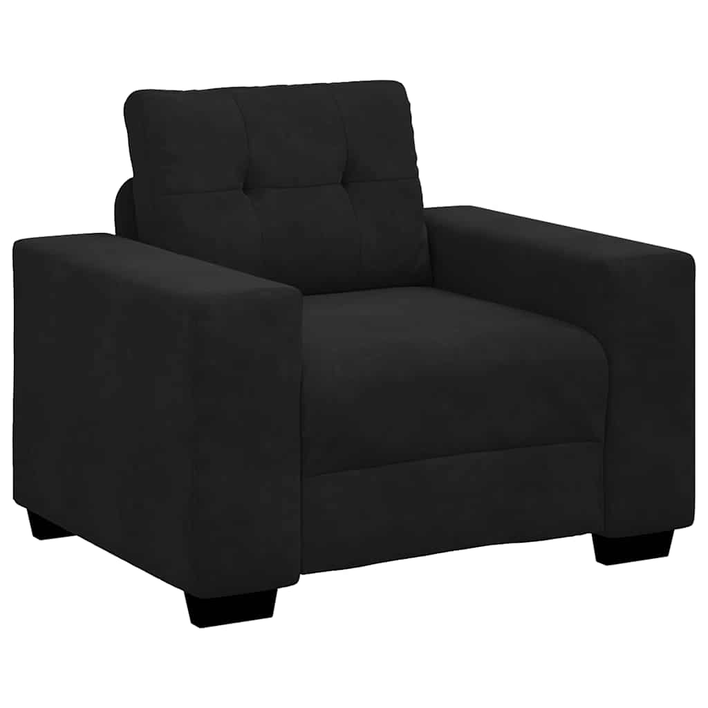 vidaXL Křeslo černé 60 cm samet