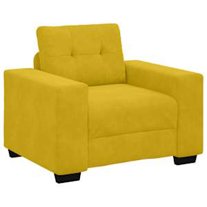 vidaXL diivanitool, kollane, 100 x 78 x 80 cm, samet