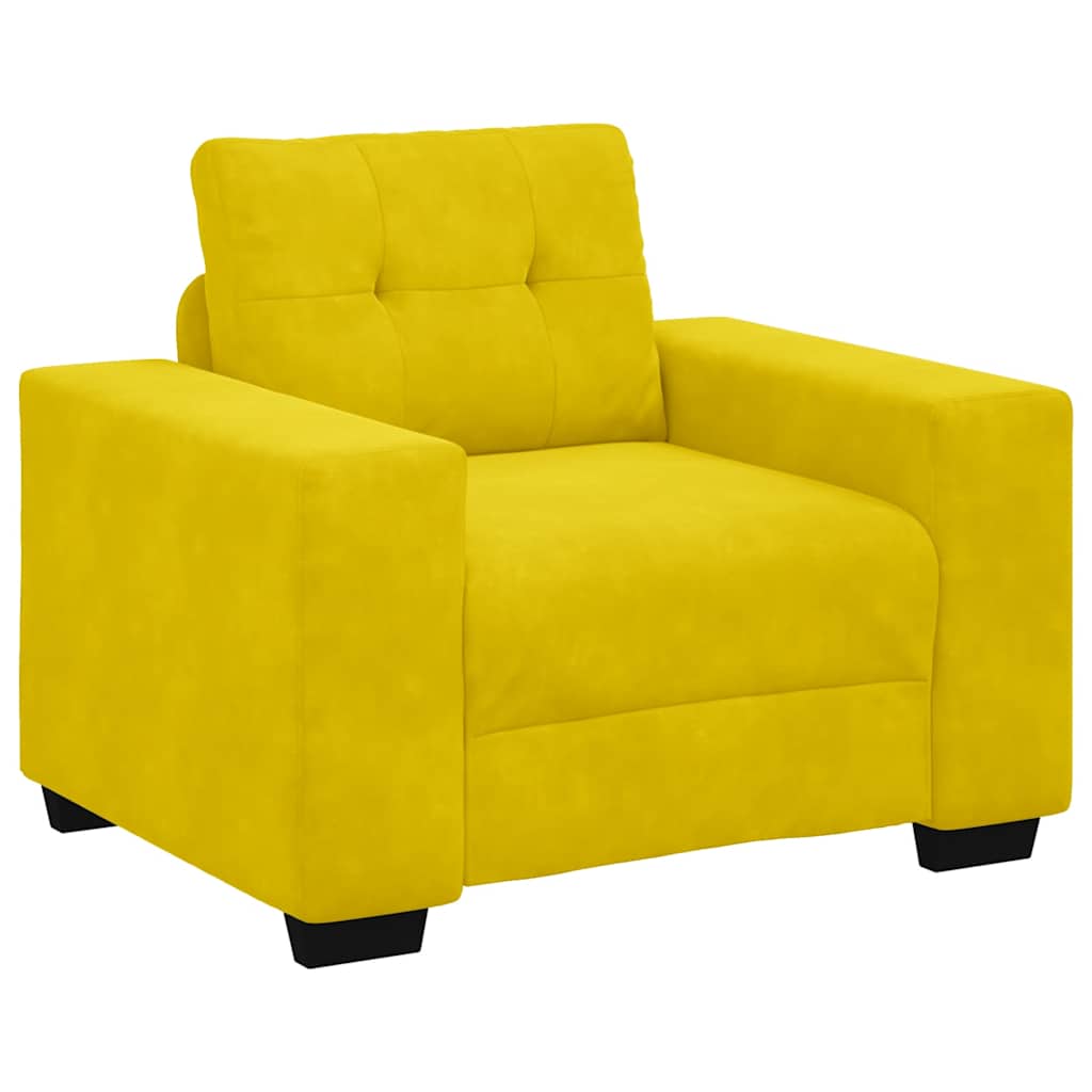 Thumbnail - vidaXL Sessel Gelb 60 cm Samt