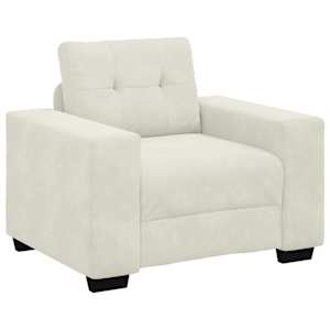 vidaXL diivanitool kreemjasvalge 100 x 78 x 80 cm sametist