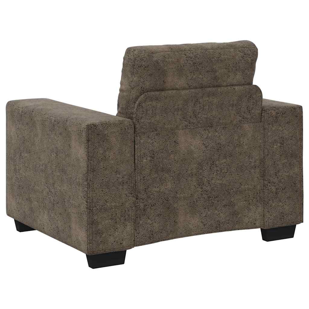 Sofa Chair with Cushion Dark grey Faux leather - Image 6