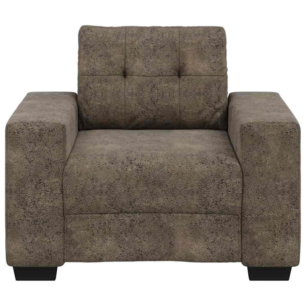 Sofa Chair with Cushion Dark grey Faux leather - Image 4