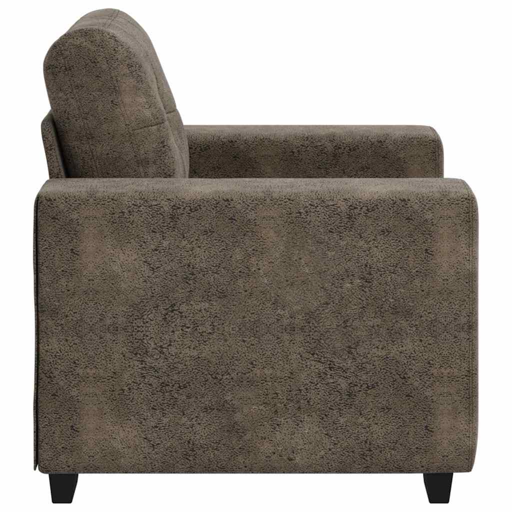Sofa Chair with Cushion Dark grey Faux leather - Image 5