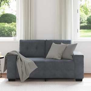 Loveseat Sofa Tmavě šedá 160x77x82 cm samet - obrázek 3