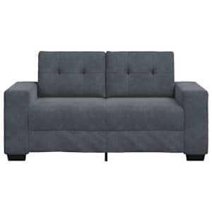 Loveseat Sofa Tmavě šedá 160x77x82 cm samet - obrázek 4