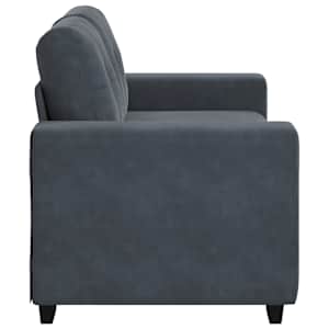 Loveseat Sofa Tmavě šedá 160x77x82 cm samet - obrázek 5