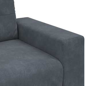 Loveseat Sofa Tmavě šedá 160x77x82 cm samet - obrázek 7