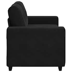 Loveseat Sofa Černý 160x77x82 cm samet - obrázek 5