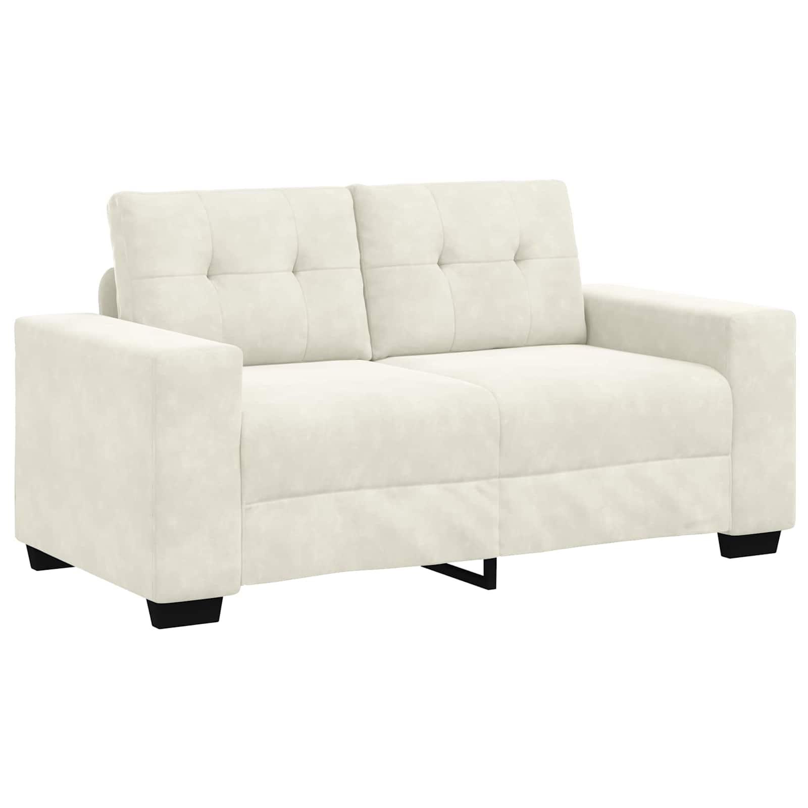 | Sofa dwuosobowa | z poduszką Kremowy Aksamit