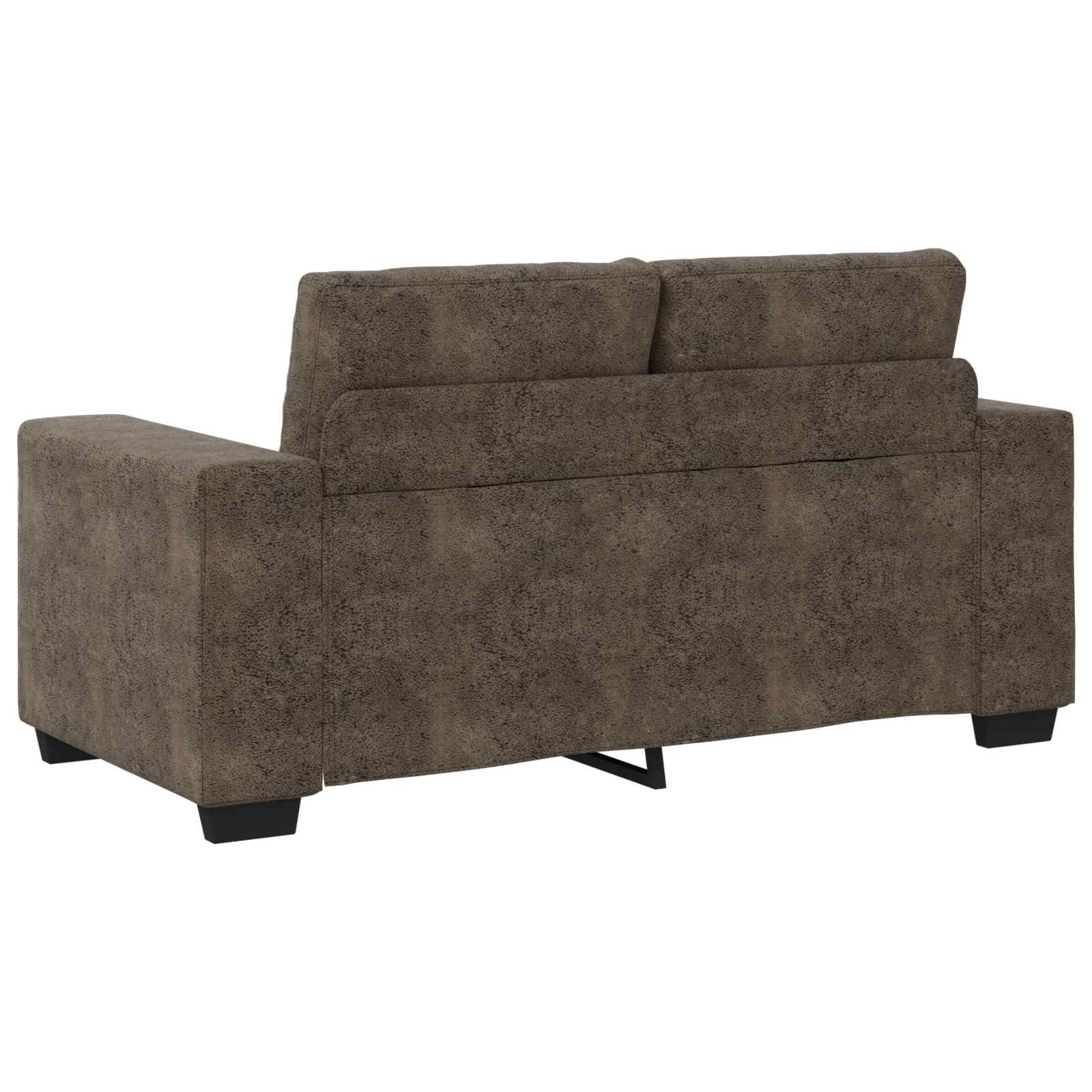 Liebesessel Dunkelgrau 160 cm Kunstwildleder – Ansicht 4