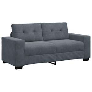 Loveseat Sofa Tmavě šedá 180x77x82 cm samet - obrázek 2