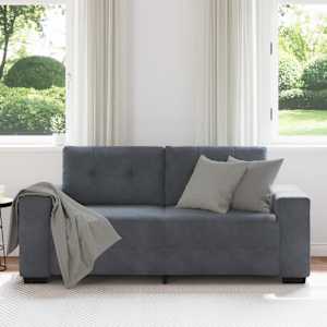 Loveseat Sofa Tmavě šedá 180x77x82 cm samet - obrázek 3