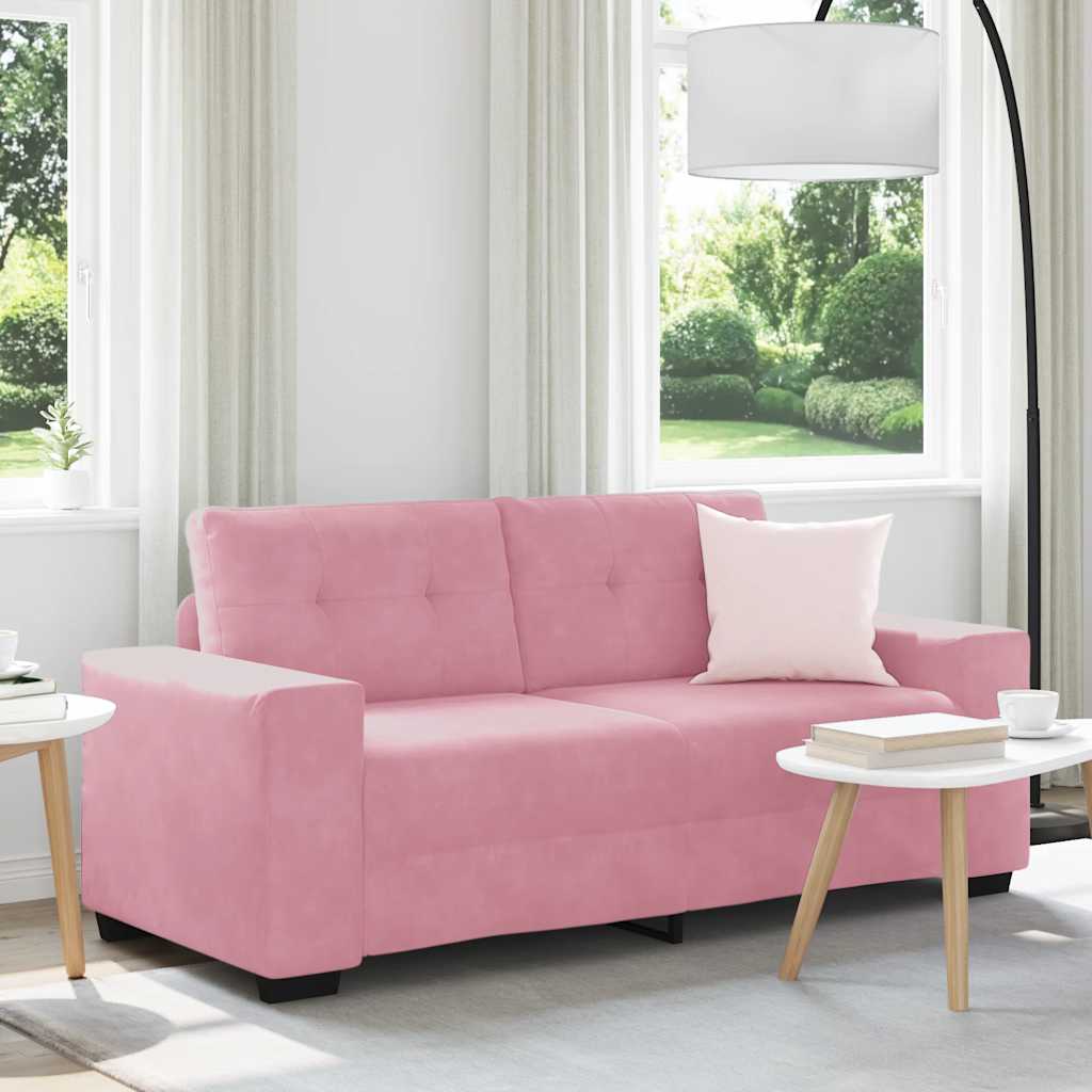 vidaXL Canapea extensibilă roz, 180x77x82 cm, catifea