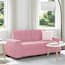  vidaXL rózsaszín bársony loveseat kanapé 140 cm termék 2. képe
