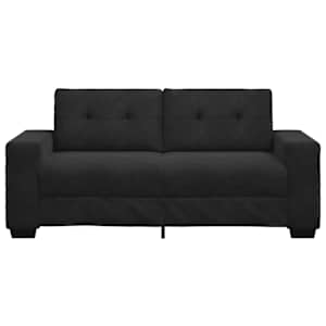 Loveseat Sofa Černý 180x77x82 cm samet - obrázek 4