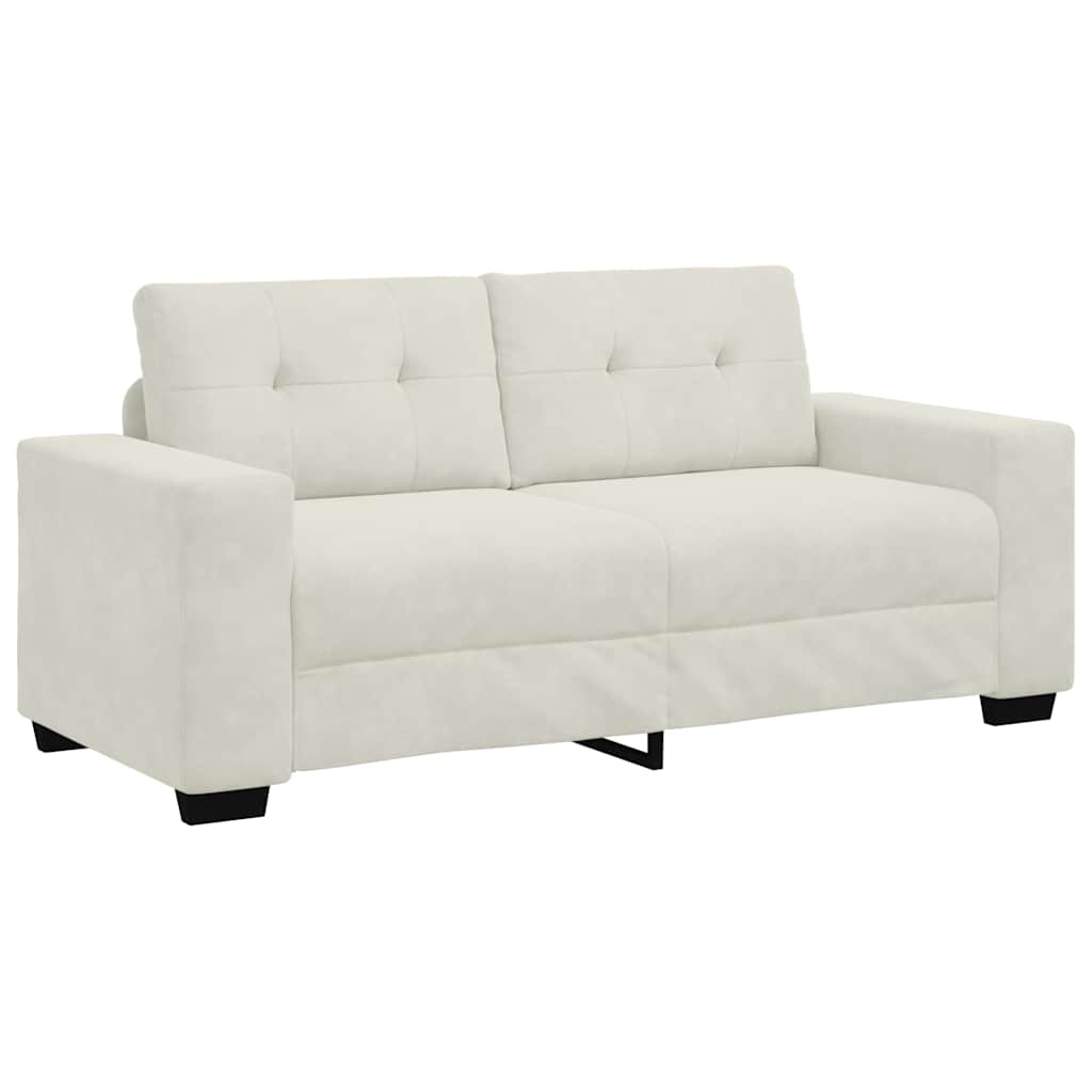 Thumbnail - vidaXL Zweisitzer-Sofa Creme 180x77x82 cm Samt