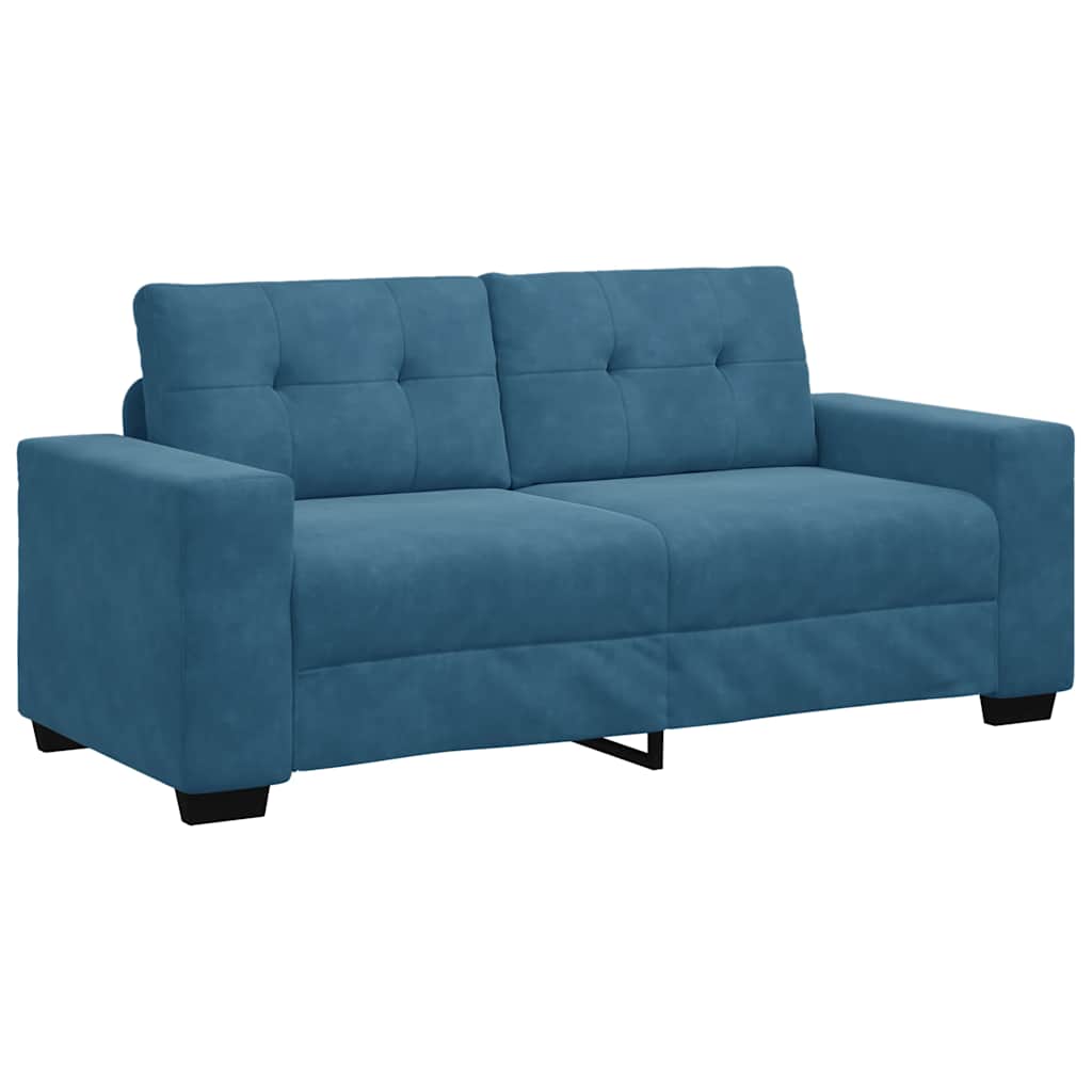 Thumbnail - vidaXL Zweisitzer-Sofa Blau 140 cm Samt