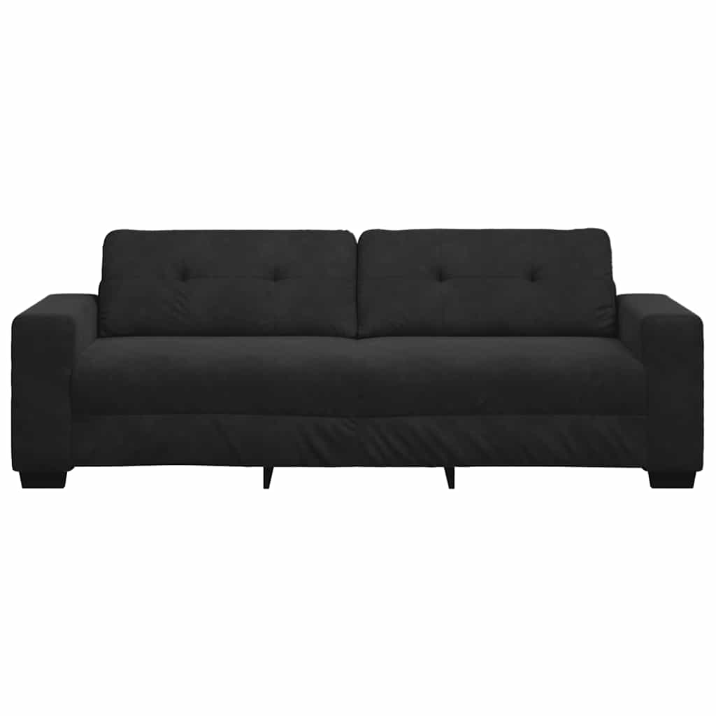 Trosed črn 220x78x80 cm žamet - slika 4