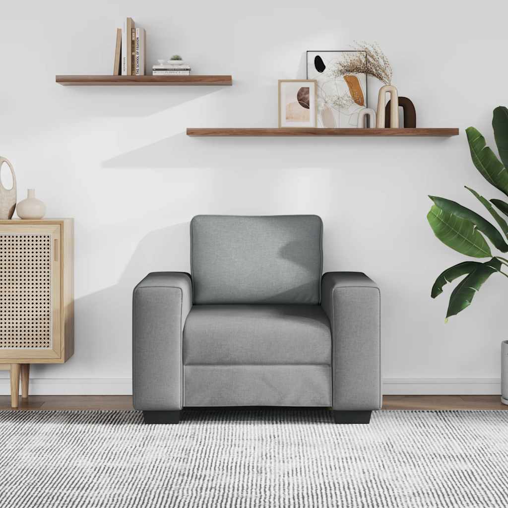 Thumbnail - vidaXL Sessel Hellgrau 100x77x82 cm Stoff