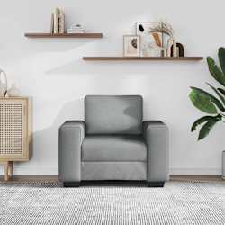 vidaXL Poltrona tecido 100x77x82 cm cinzento-claro