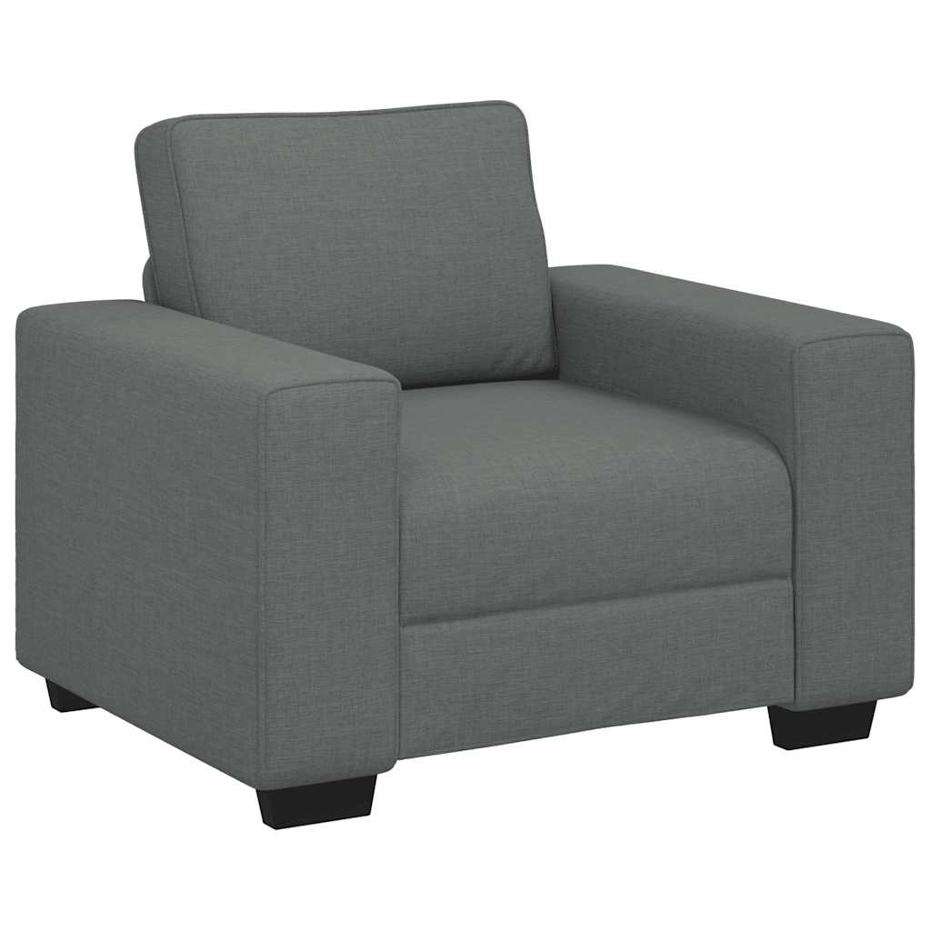 vidaXL Rozkládací křeslo tmavě šedé 60 cm látka