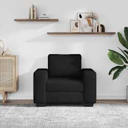vidaXL Poltrona 100x77x82 cm tecido preto