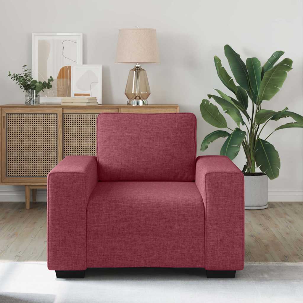 vidaXL Bankstoel Wijnrood 60 cm Stof