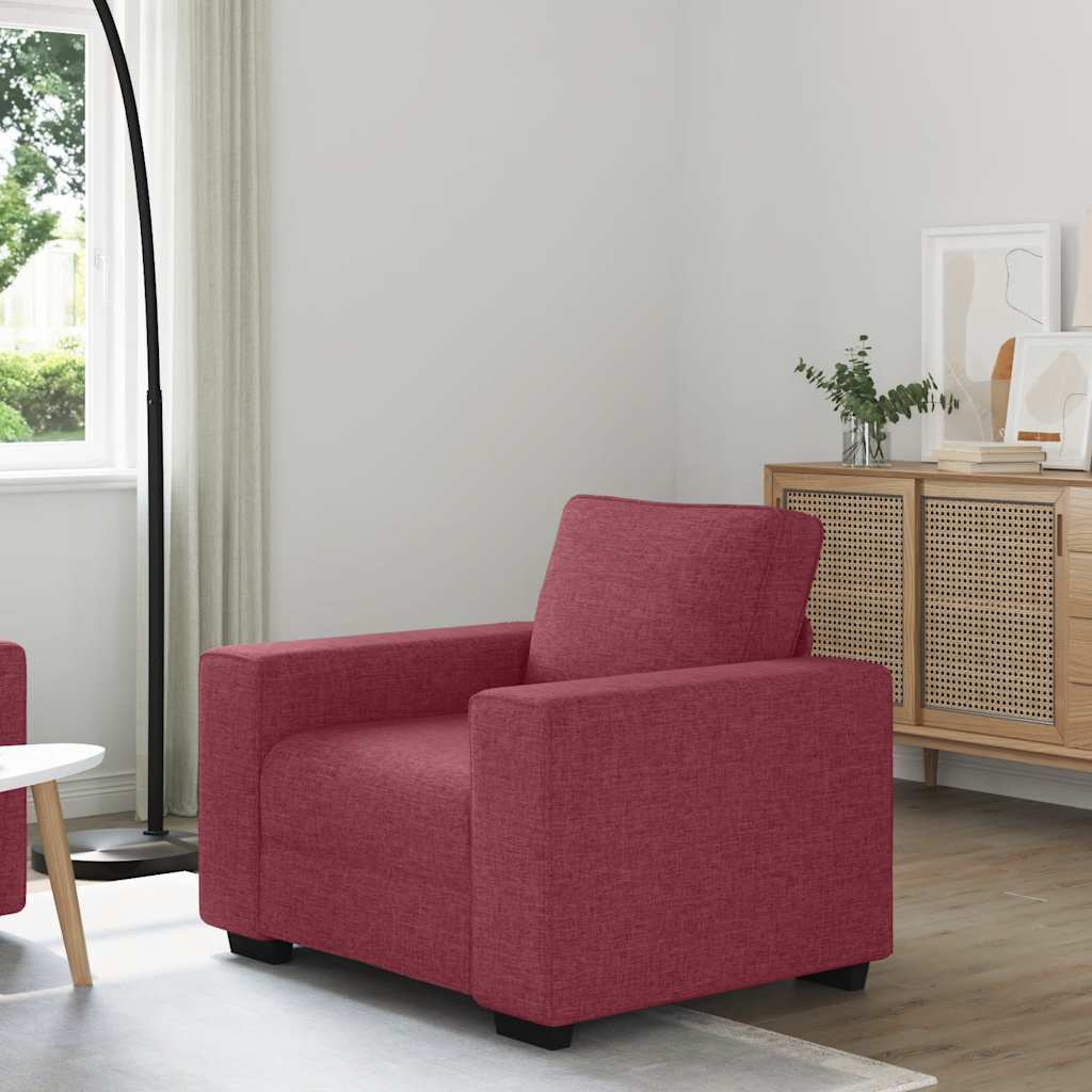vidaXL Sessel Weinrot 60 cm Stoff