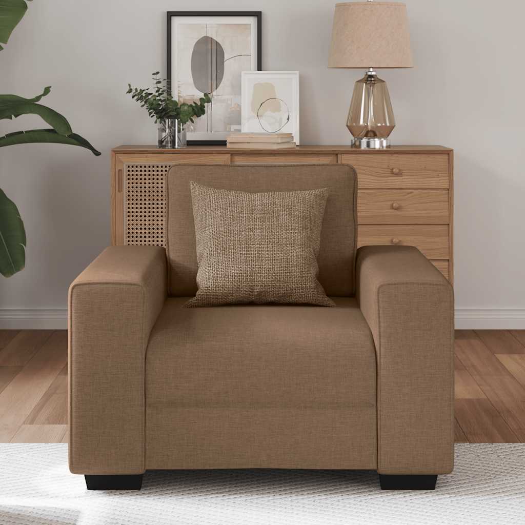 vidaXL Sofastoel Bruin 60 cm Stof