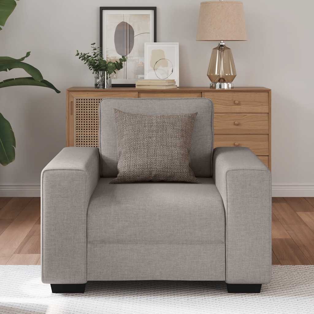 vidaXL Sofastoel Taupe 60 cm Stof