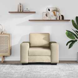 vidaXL Sessel Creme 100x77x82 cm Stoff