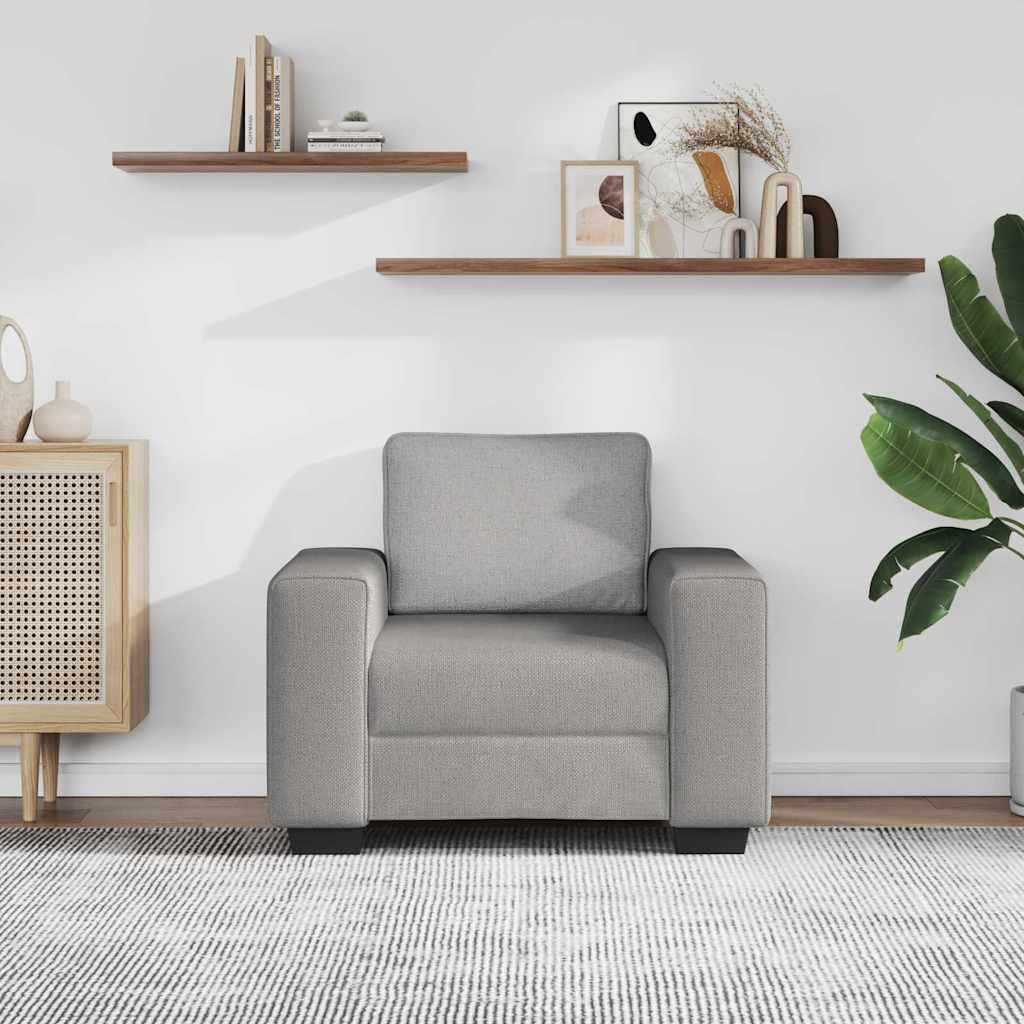 Thumbnail - vidaXL Sessel Wolkengrau 100x77x82 cm Stoff