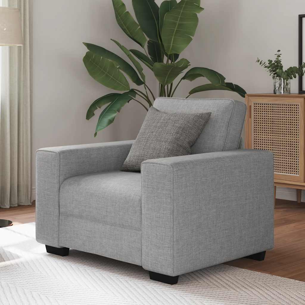 vidaXL Sessel Wolkengrau 60 cm Stoff