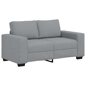 Pohovka pro 2 osoby Světle šedá 160x77x82 cm Látka - obrázek 2