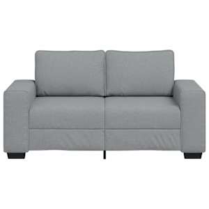 Pohovka pro 2 osoby Světle šedá 160x77x82 cm Látka - obrázek 4