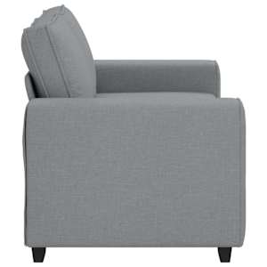 Pohovka pro 2 osoby Světle šedá 160x77x82 cm Látka - obrázek 5