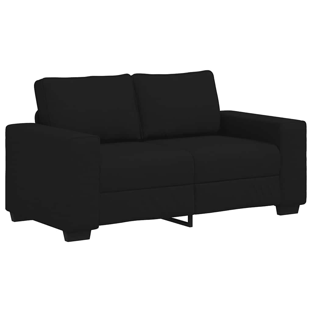 vidaXL Pohovka pro 2 osoby černá 120 cm látka