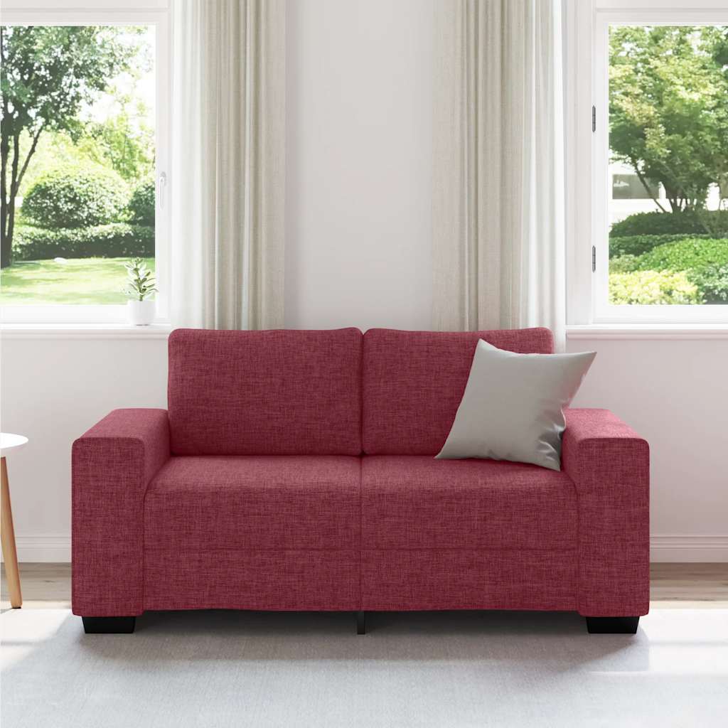 Thumbnail - vidaXL 2-Sitzer-Sofa Weinrot 120 cm Stoff