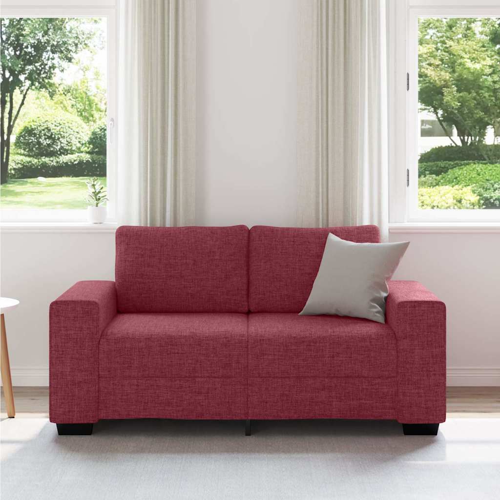 Thumbnail - vidaXL 2-Sitzer-Sofa Weinrot 160x77x82 cm Stoff