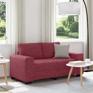 Dvosed vinsko rdeč 160x77x82 cm blago