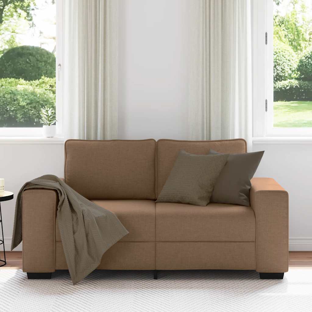 Thumbnail - vidaXL 2-Sitzer-Sofa Braun 160x77x82 cm Stoff