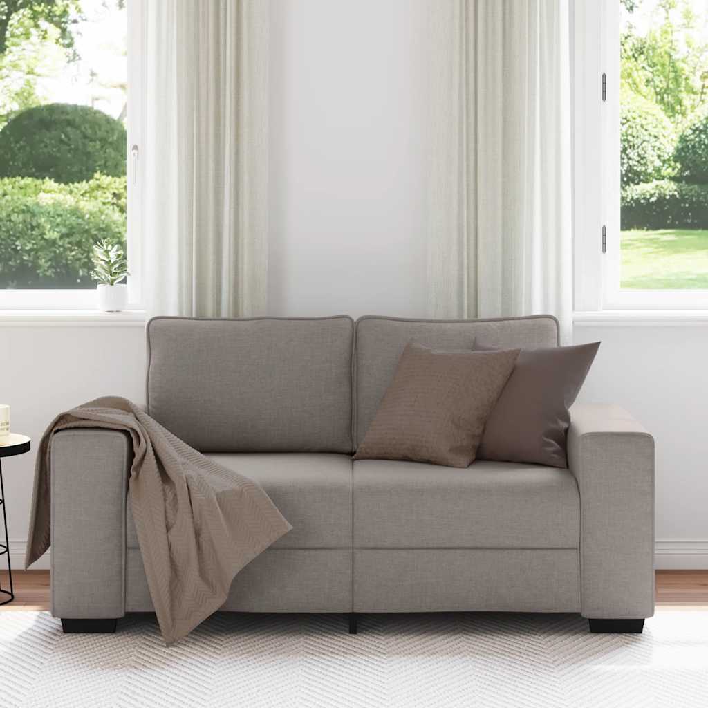 Thumbnail - vidaXL 2-Sitzer-Sofa Taupe 120 cm Stoff