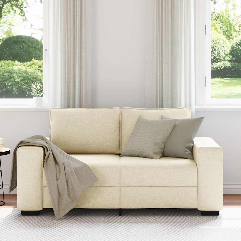 Thumbnail - vidaXL 2-Sitzer-Sofa Creme 120 cm Stoff