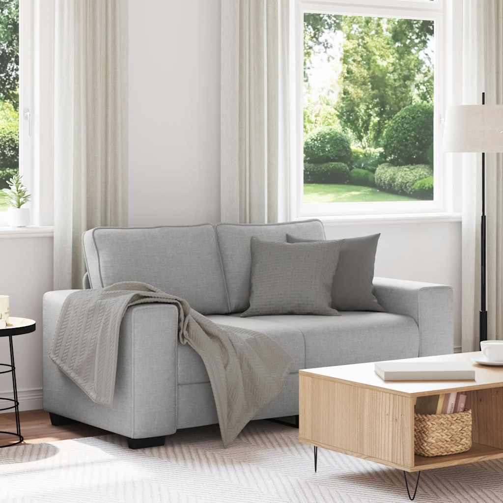 vidaXL 2-Sitzer-Sofa Wolkengrau 120 cm Stoff