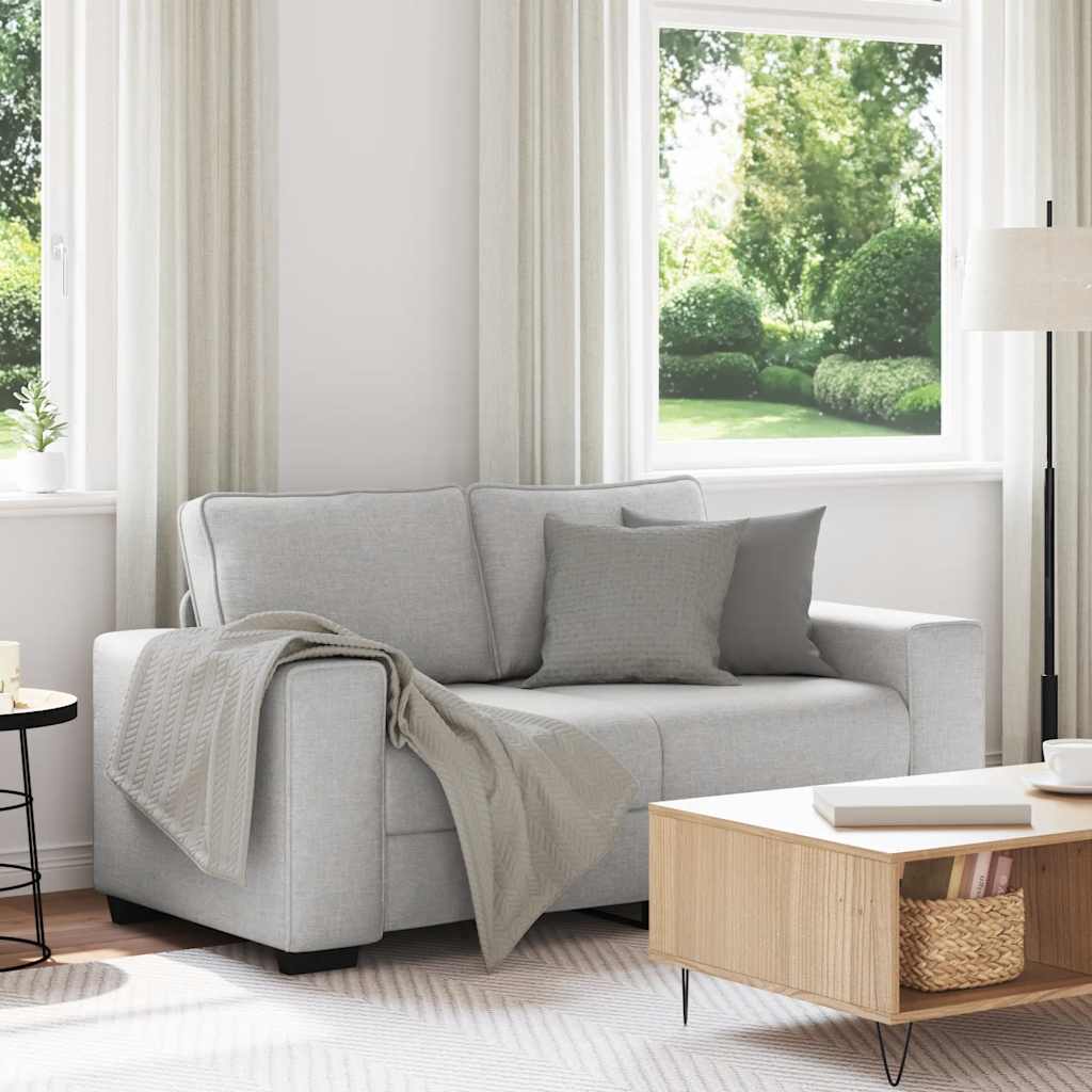 vidaXL 2-Sitzer-Sofa Wolkengrau 120 cm Stoff