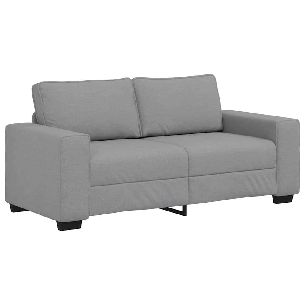 vidaXL Pohovka pro 2 osoby Světle šedá 140 cm Látka