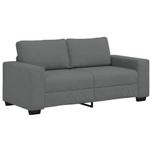 Pohovka pro 2 osoby tmavě šedá 180x77x82 cm látka - obrázek 2