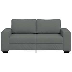 Pohovka pro 2 osoby tmavě šedá 180x77x82 cm látka - obrázek 4
