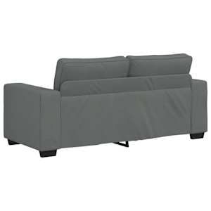 Pohovka pro 2 osoby tmavě šedá 180x77x82 cm látka - obrázek 6