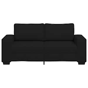 Pohovka pro 2 osoby černá 180x77x82 cm látka - obrázek 4